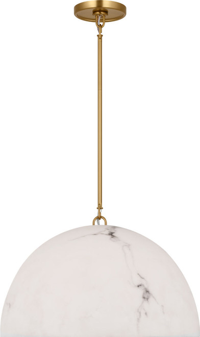 Visual Comfort Studio Savina One Light Pendant in Burnished Brass/Burnished Brass - CP1481BBS