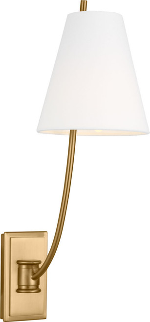 Visual Comfort Studio Marina One Light Wall Sconce in Burnished Brass/Burnished Brass - CW1431BBS