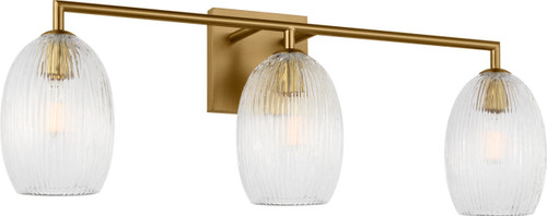 Visual Comfort Studio Serafina Three Light Bath in Burnished Brass/Burnished Brass - HV1003BBS