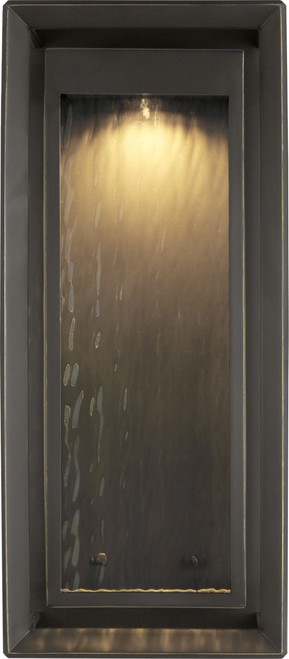 Visual Comfort Studio Urbandale LED Wall Lantern in Antique Bronze/Antique Bronze - OL13704ANBZ-L1