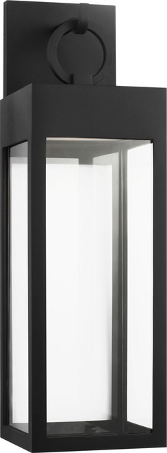 Visual Comfort Studio Sesha LED Wall Lantern in Textured Black/Textured Black - SLO1391TXB