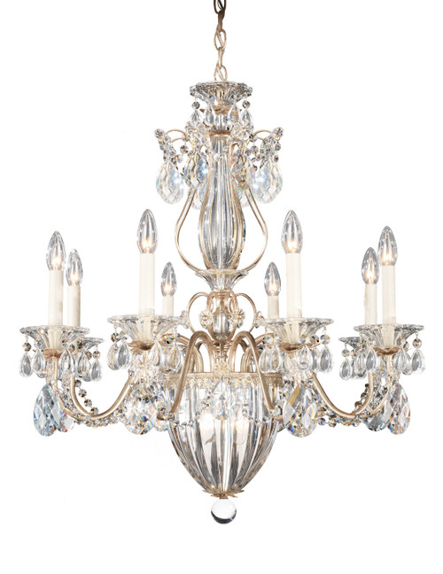 Schonbek Bagatelle 11 Light Chandelier in Antique Silver - 1248-48A