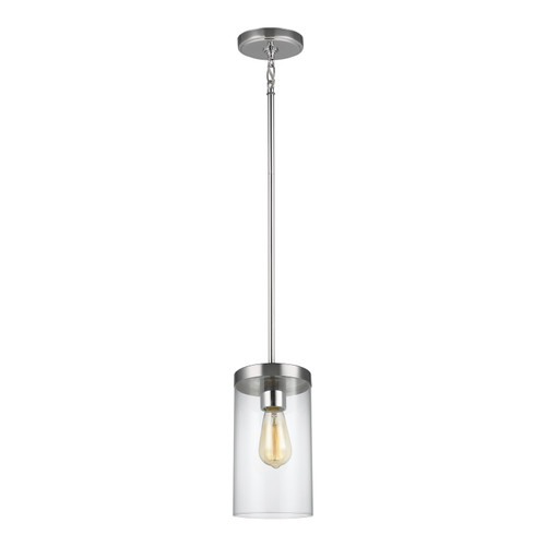 Visual Comfort Studio Zire One Light Pendant in Chrome - 6590301EN7-05