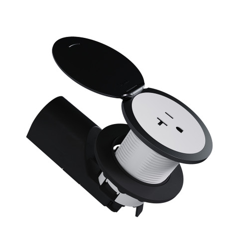 Legrand radiant Kitchen Countertop Outlet Lid BK in Black - CP498LBK