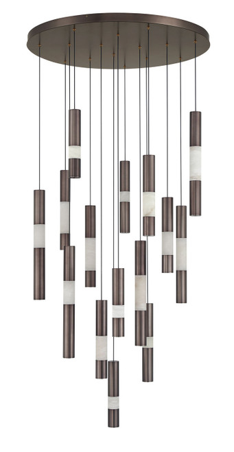Eurofase Ronda LED Chandelier in Harlow Bronze - 50120-024