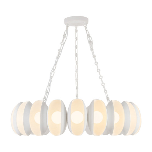 Alora Cortez LED Chandelier in Antique White - CH305737AW