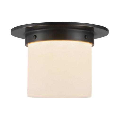 Alora Mineral One Light Flush Mount in Urban Bronze/Alabaster - FM360085UBAR