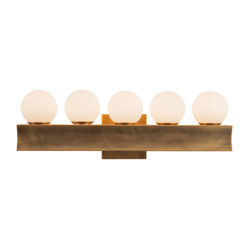 Alora Sinclair LED Bathroom Vanity in Vintage Brass - WV364521VB