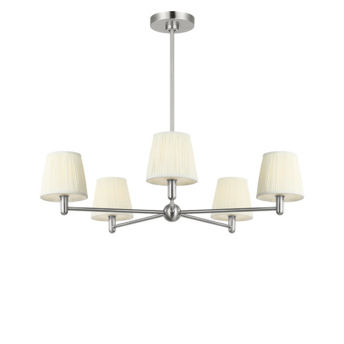 Generation Lighting Vilera Five Light Chandelier in Brushed Nickel - GLC1865BN