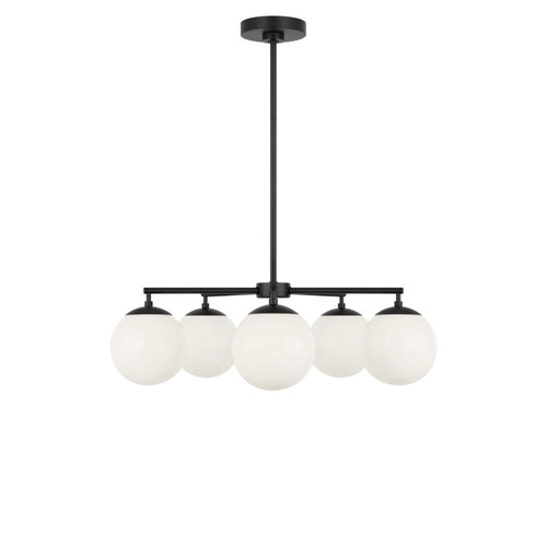Generation Lighting Nube Five Light Chandelier in Midnight Black - GLC1795MBKE