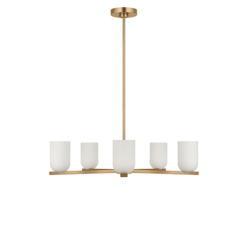 Generation Lighting Neblina Five Light Chandelier in Satin Brass - GLC1935SB