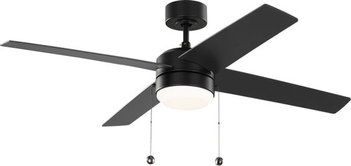 Generation Lighting Loni 52" Ceiling Fan in Midnight Black - 4LNI52MBKAWD