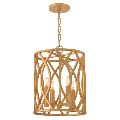 Hinkley Leona LED Pendant in Distressed Brass - 45787DA