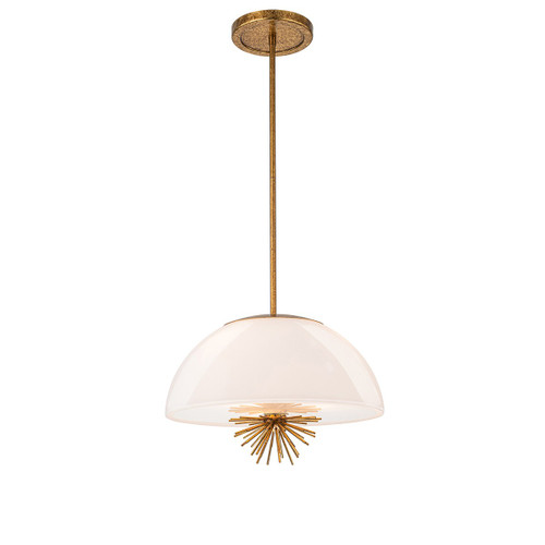 Lucas + McKearn Staring Three Light Pendant in Distressed Gold - PD30207G-18