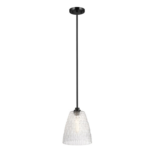 Lucas + McKearn Windsor One Light Pendant in Black - PD-WINDSOR-P-BLK