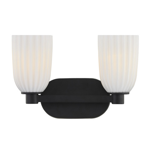 Savoy House Baldwin Two Light Bathroom Vanity in Matte Black - 8-1245-2-BK