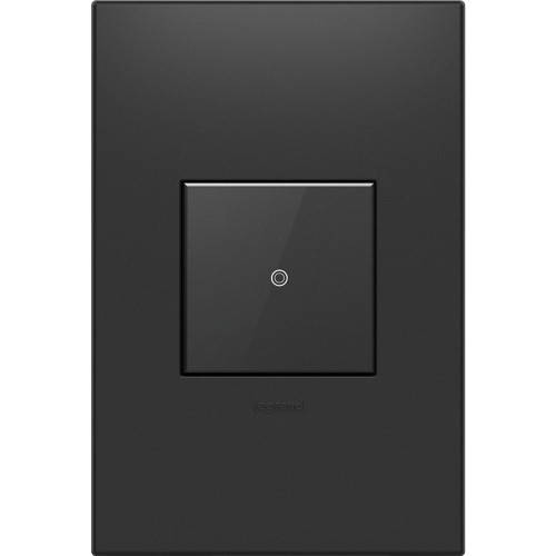 ASTH touch switch in graphite finish with matching wall plate