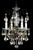 Schonbek New Orleans Four Light Chandelier in Polished Silver - 3648-40R