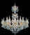 Schonbek La Scala 24 Light Chandelier in Antique Silver - 5013-48R