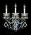 Schonbek La Scala Three Light Wall Sconce in Heirloom Gold - 5002-22