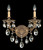 Schonbek Milano Two Light Wall Sconce in Parchment Gold - 5642-27R