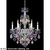 Schonbek Hamilton Rock Crystal Six Light Chandelier in Polished Silver - 5535AM