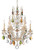 Schonbek Bordeaux Six Light Chandelier in Heirloom Bronze - 5770-76H