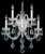 Schonbek Olde World Five Light Wall Sconce in Polished Silver - 6806-40R