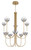 Eurofase Ten Light Chandelier in Gold - 48925-020