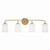 Capital Lighting Lawson Four Light Vanity in Aged Brass - 148841AD-542