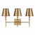 Capital Lighting Whitney Three Light Vanity in Aged Brass - 149731AD-708