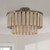 Capital Lighting Jada One Light Semi Flush Mount in Dark Brass - 255611DR Capital Lighting Jada One Light Semi Flush Mount in Dark Brass - 255611DR