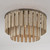 Capital Lighting Jada One Light Semi Flush Mount in Dark Brass - 255611DR Capital Lighting Jada One Light Semi Flush Mount in Dark Brass - 255611DR