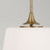 Capital Lighting Presley One Light Dual Mount Semi Flush/Pendant in Aged Brass - 248911AD