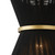 Capital Lighting Cecilia One Light Pendant in Black Rope and Patinaed Brass - 341211KP