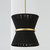 Capital Lighting Cecilia One Light Pendant in Black Rope and Patinaed Brass - 341211KP