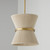 Capital Lighting Cecilia One Light Pendant in Bleached Natural Rope and Patinaed Brass - 341211NP