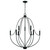 Capital Lighting Madison Nine Light Chandelier in Matte Black - 447091MB