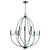 Capital Lighting Madison Nine Light Chandelier in Matte Black - 447091MB