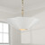 Capital Lighting Maeve Four Light Pendant in Matte Brass and White - 355443RE