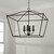 Capital Lighting Grady Four Light Pendant in Black Iron - 350641BI