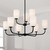 Capital Lighting Lawson Nine Light Chandelier in Matte Black - 448891MB-542 Capital Lighting Lawson Nine Light Chandelier in Matte Black - 448891MB-542