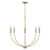 Capital Lighting Ansley Six Light Chandelier in Aged Brass - 452161AD Capital Lighting Ansley Six Light Chandelier in Aged Brass - 452161AD
