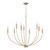 Capital Lighting Ansley Nine Light Chandelier in Aged Brass - 452191AD