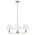 Capital Lighting Gilda Four Light Chandelier in Aged Brass - 452241AD Capital Lighting Gilda Four Light Chandelier in Aged Brass - 452241AD