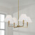 Capital Lighting Gilda Four Light Chandelier in Aged Brass - 452241AD Capital Lighting Gilda Four Light Chandelier in Aged Brass - 452241AD