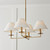 Capital Lighting Gilda Four Light Chandelier in Aged Brass - 452241AD Capital Lighting Gilda Four Light Chandelier in Aged Brass - 452241AD