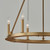 Capital Lighting Pearson Six Light Chandelier in Aged Brass - 4916AD