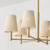 Capital Lighting Mira Six Light Chandelier in Matte Brass - 454561MA