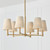 Capital Lighting Mira Six Light Chandelier in Matte Brass - 454561MA